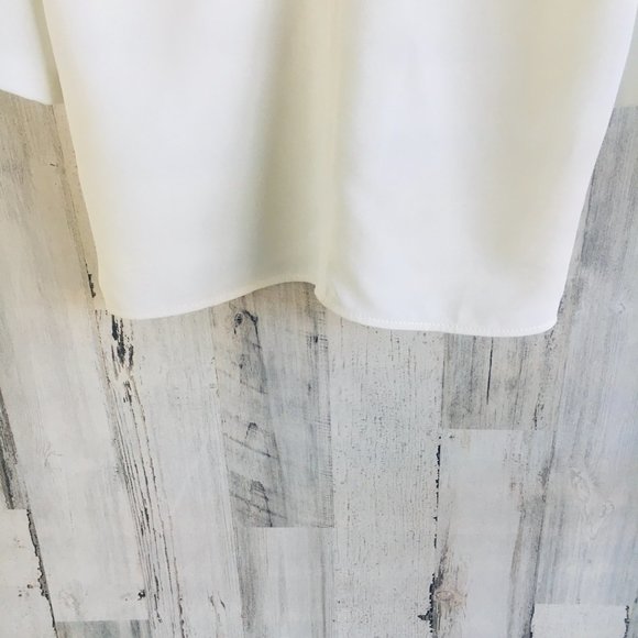 Sandro Paris Dust Box Top Blouse Ecru Off-White Woven - Picture 3 of 11